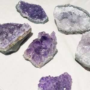 8pc Amethyst Cluster Lot